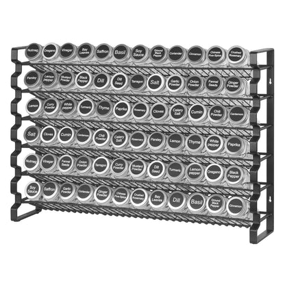 Spice Rack Organizer for Cabinet Seasoning Storage Set Wall Mounted 4 Pack