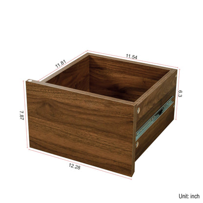 Kitchen Sideboard, Small Countertop Organizer with Sliding Glass Doors and Drawers