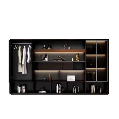 Fulton · Office Shelves w/ Integrated Lighting & Closet Storage