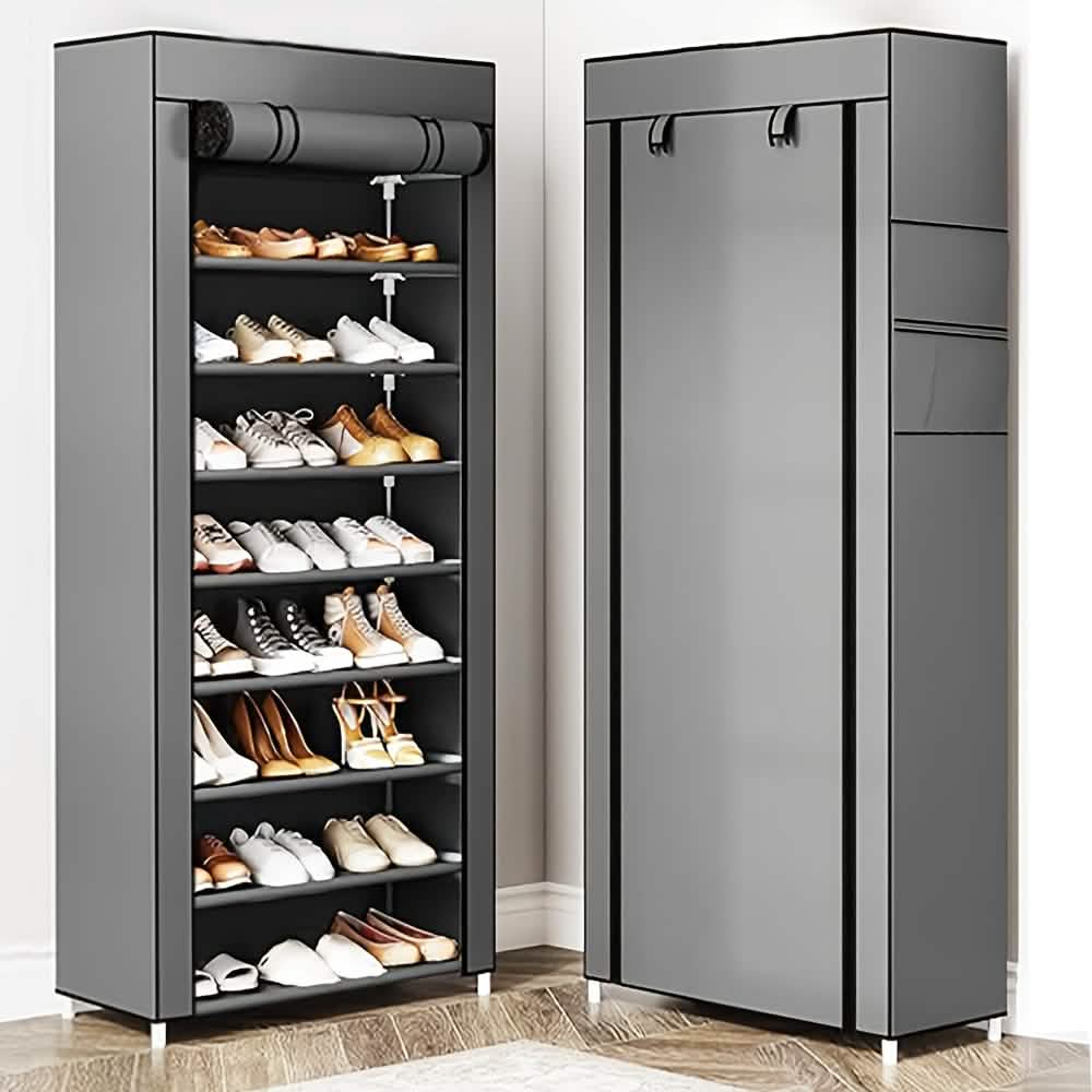 10-Layer 9 Grid Shoe Rack Shelf Storage Closet Organizer