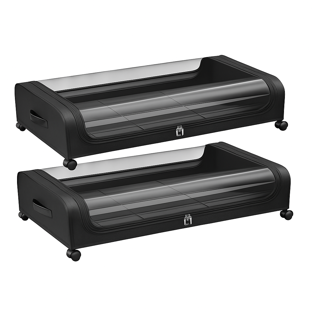 Under Bed Storage Containers with Lockable Wheels