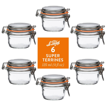 French Tapered Wire Bail Jars for Food Preservation