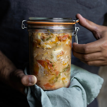 French Tapered Wire Bail Jars for Food Preservation