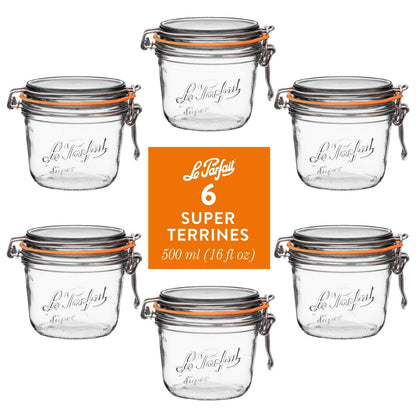 French Tapered Wire Bail Jars for Food Preservation
