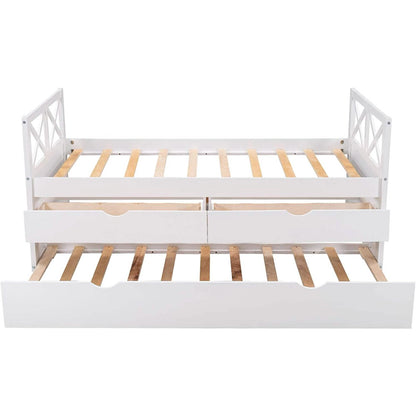 Platform Storage Bed with Trundle