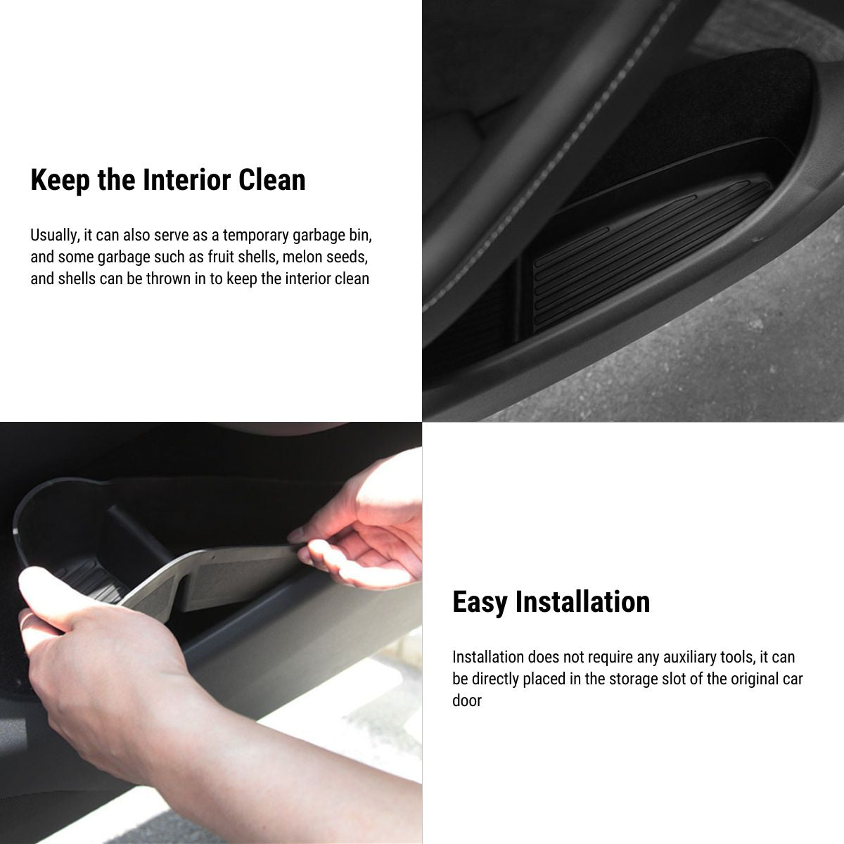 Door Side Organizer Tray for Tesla Model Y Juniper / Model YL