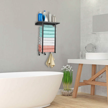 Wall Mounted Towel Rack for Rolled Towels
